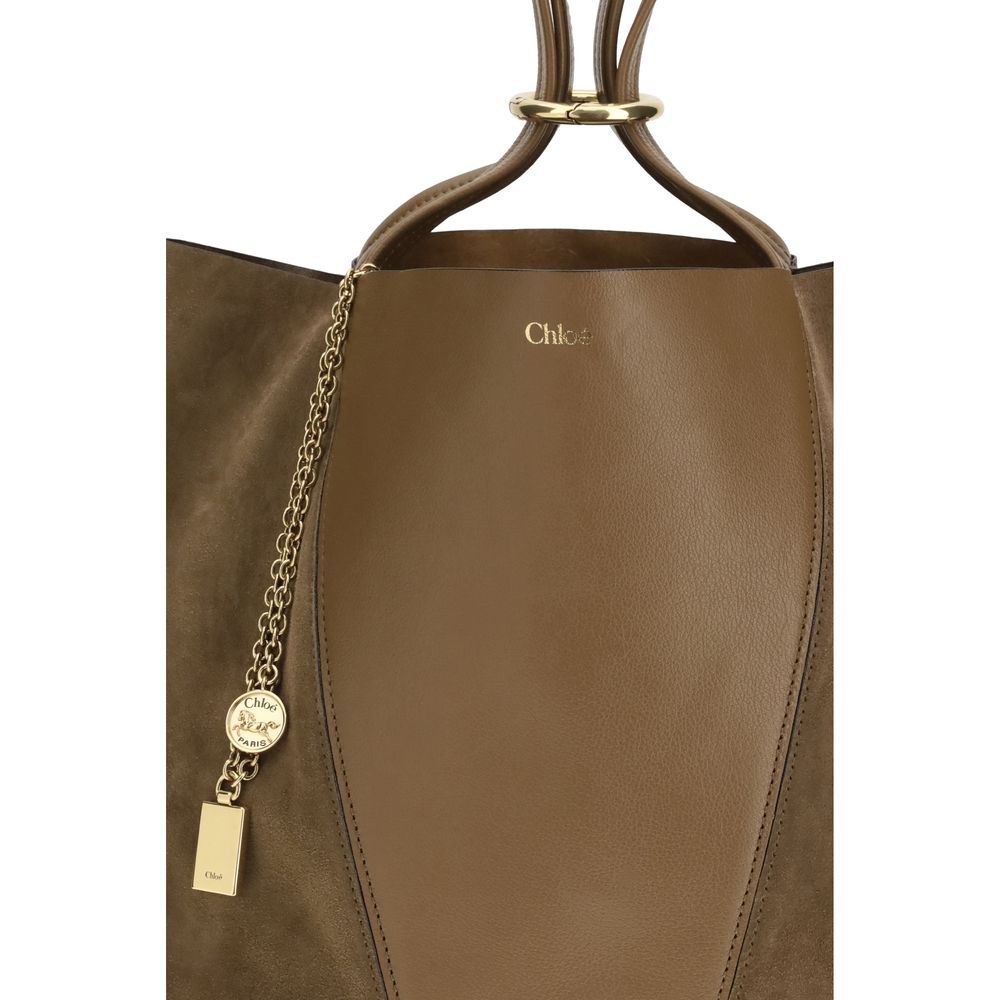 Chloé Beige Calf Leather Bos Taurus Shoulder Bag
