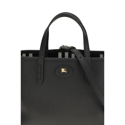 Burberry Black Calf Leather Bos Taurus Shoulder Bag