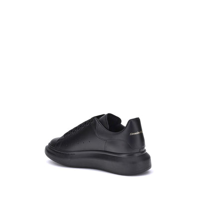 Alexander McQueen Black Calf Leather Bos Taurus Platform Sneakers