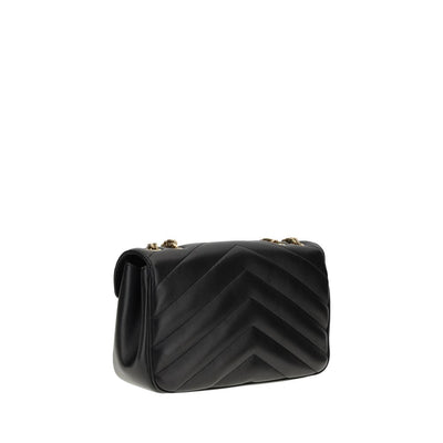 Saint Laurent Black Lamb Ovis Aries Aries Shoulder Bag