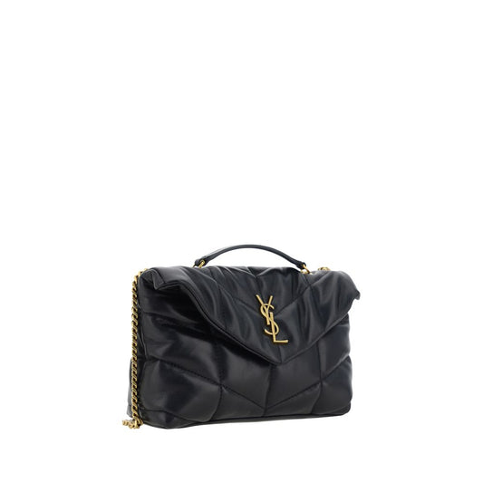 Saint Laurent Black Lamb Ovis Aries Shoulder Bag
