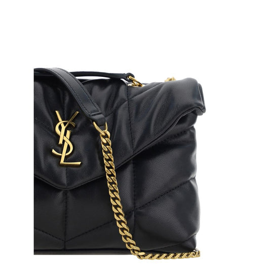 Saint Laurent Black Lamb Ovis Aries Shoulder Bag