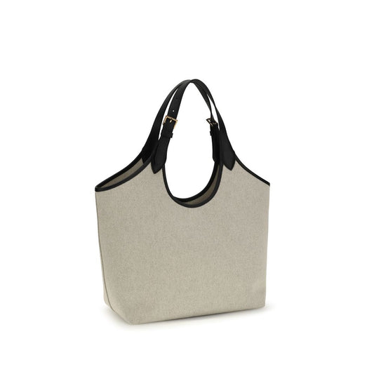 Versace Beige Cotton Shoulder Bag