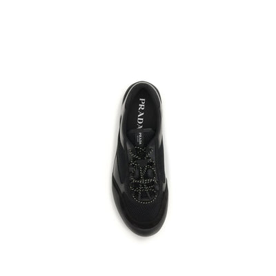 Prada Black Polyester Athletic Sneakers