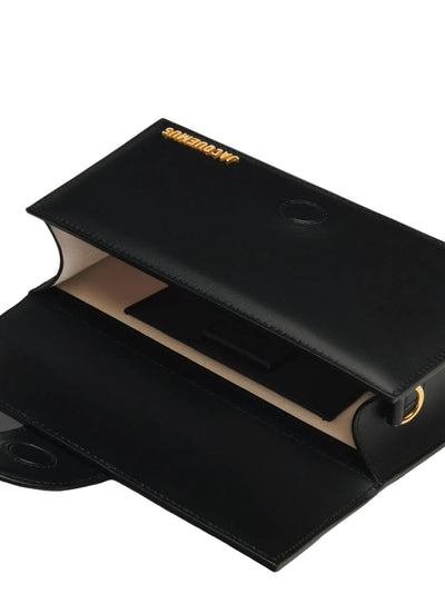 Jacquemus Black Leather Le Grand Bambino Handbag