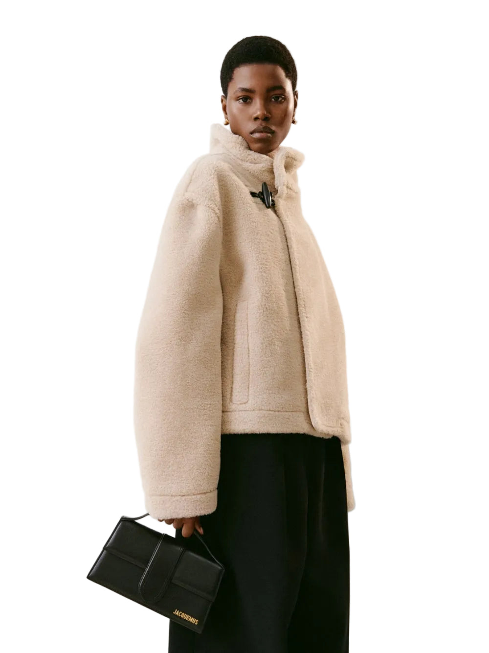 Jacquemus Black Leather Le Grand Bambino Handbag