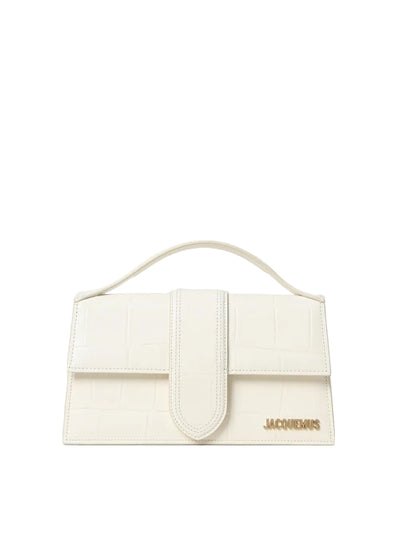 Jacquemus Ivory Cocco Le Grand Bambino Handbag