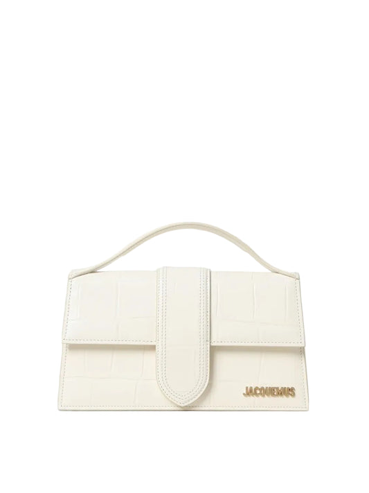 Jacquemus Ivory Cocco Le Grand Bambino Handbag