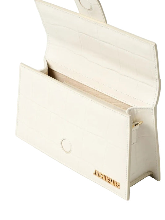 Jacquemus Ivory Cocco Le Grand Bambino Handbag