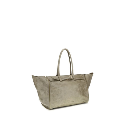 Benedetta Bruzziches Beige Calf Leather Bos Taurus Shoulder Bag