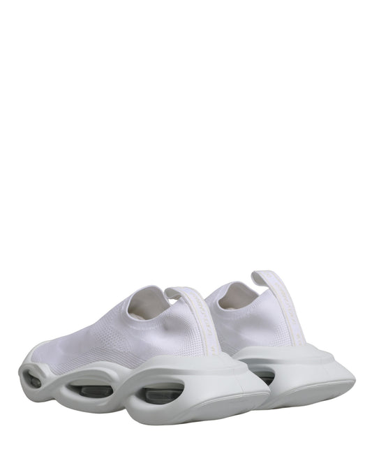 Dolce & Gabbana White Slip On Wave Low Top Sneakers Shoes