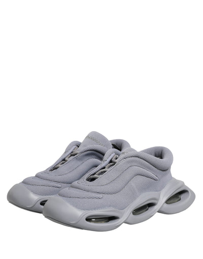 Dolce & Gabbana Gray Slip On Wave Low Top Sneakers