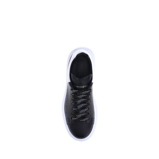 Alexander McQueen Black Calf Leather Bos Taurus Platform Sneakers