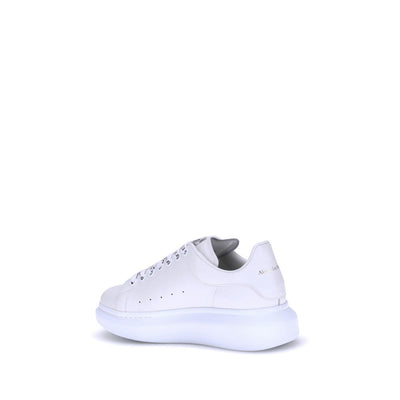 Alexander McQueen White Calf Leather Bos Taurus Platform Sneakers