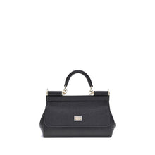 Dolce & Gabbana Black Calf Leather Bos Taurus Handbag