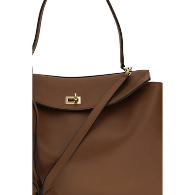 Balenciaga Brown Calf Leather Bos Taurus Shoulder Bag