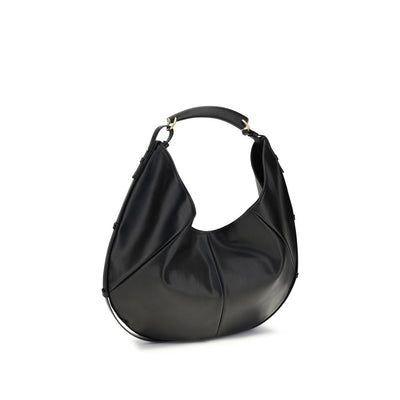 Saint Laurent Black Calf Leather Bos Taurus Shoulder Bag