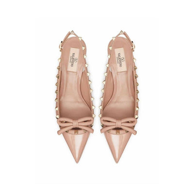 Valentino Garavani Beige Calfskin High Heel Pumps