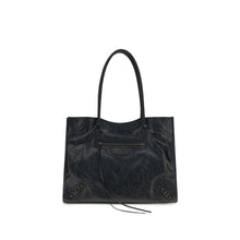 Balenciaga Black Lamb Ovis Aries Aries Shoulder Bag
