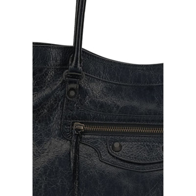 Balenciaga Black Lamb Ovis Aries Aries Shoulder Bag