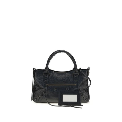 Balenciaga Black Lamb Ovis Aries Aries Shoulder Bag