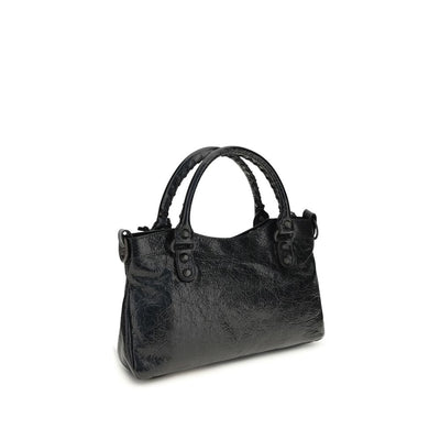 Balenciaga Black Lamb Ovis Aries Aries Shoulder Bag