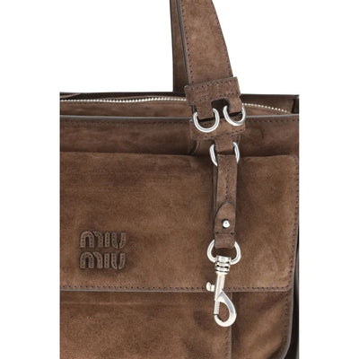 Miu Miu Brown Calf Leather Bos Taurus Shoulder Bag