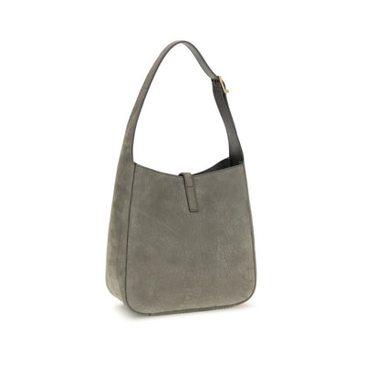 Saint Laurent Gray Calf Leather Bos Taurus Shoulder Bag