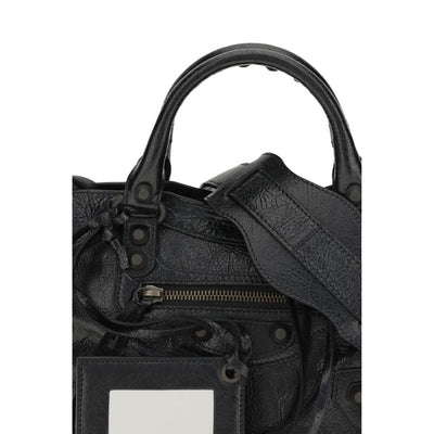 Balenciaga Black Lamb Ovis Aries Aries Shoulder Bag