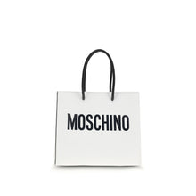 Moschino White Calf Leather Bos Taurus Handbag