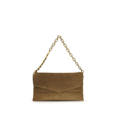 Gucci Large GG Suede Shoulder Bag