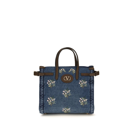 Valentino Garavani Blue Cotton Handbag