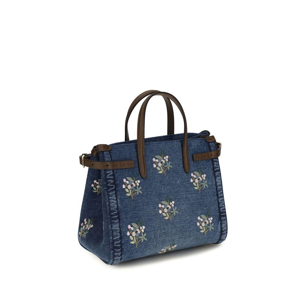 Valentino Garavani Blue Cotton Handbag
