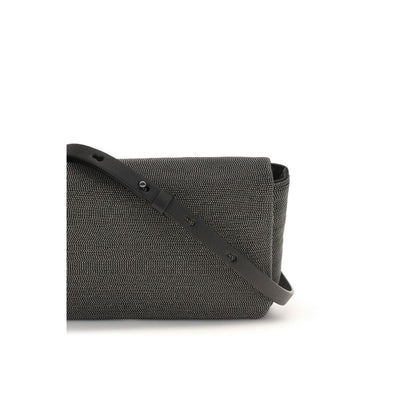 Brunello Cucinelli Black Leather Shoulder Bag
