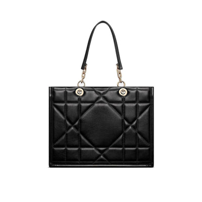 Dior Black Leather Tote Bag