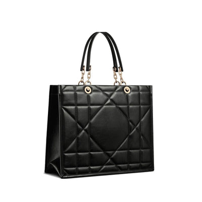 Dior Black Leather Tote Bag