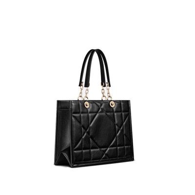 Dior Black Leather Tote Bag