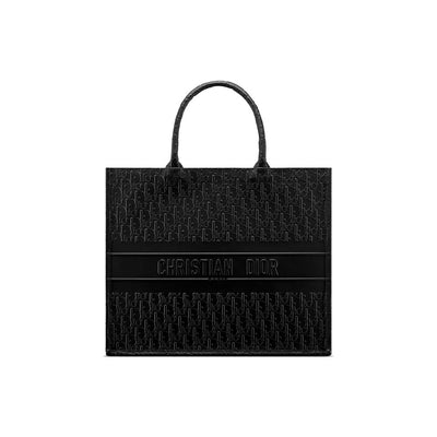 Dior Black Calfskin Tote Bag