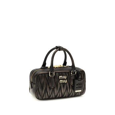 Miu Miu Brown Lamb Ovis Aries Aries Handbag