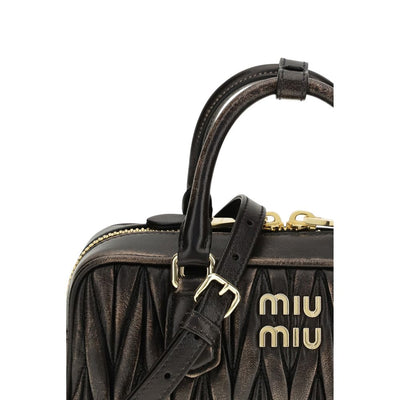 Miu Miu Brown Lamb Ovis Aries Aries Handbag