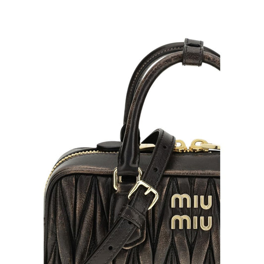 Miu Miu Brown Lamb Ovis Aries Handbag