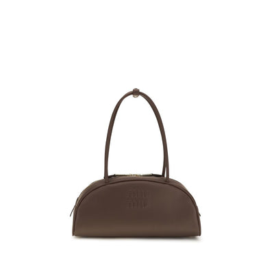 Miu Miu Brown Calf Leather Bos Taurus Shoulder Bag