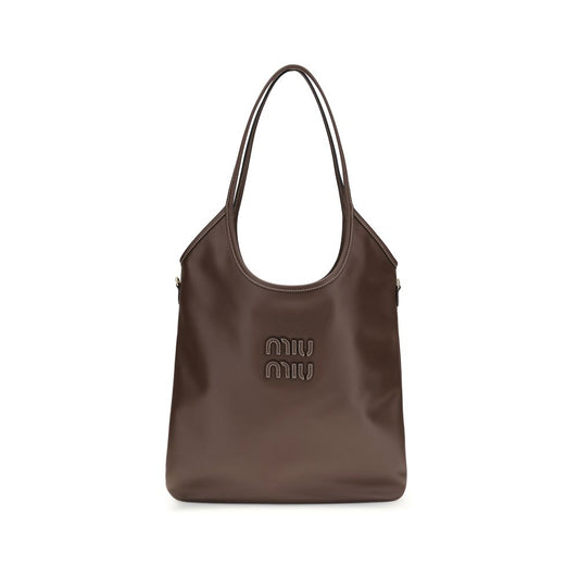 Miu Miu Brown Calf Leather Bos Taurus Shoulder Bag