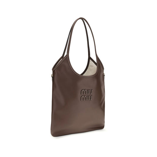 Miu Miu Brown Calf Leather Bos Taurus Shoulder Bag