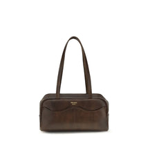 Prada Brown Calf Leather Bos Taurus Shoulder Bag