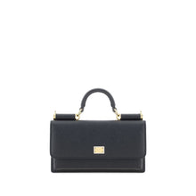 Dolce & Gabbana Black Calf Leather Bos Taurus Shoulder Bag