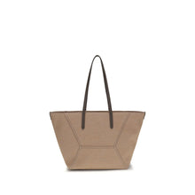 Brunello Cucinelli Beige Cotton Shoulder Bag