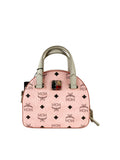 MCM Signature Half Moon Top Handle Crossbody Bag