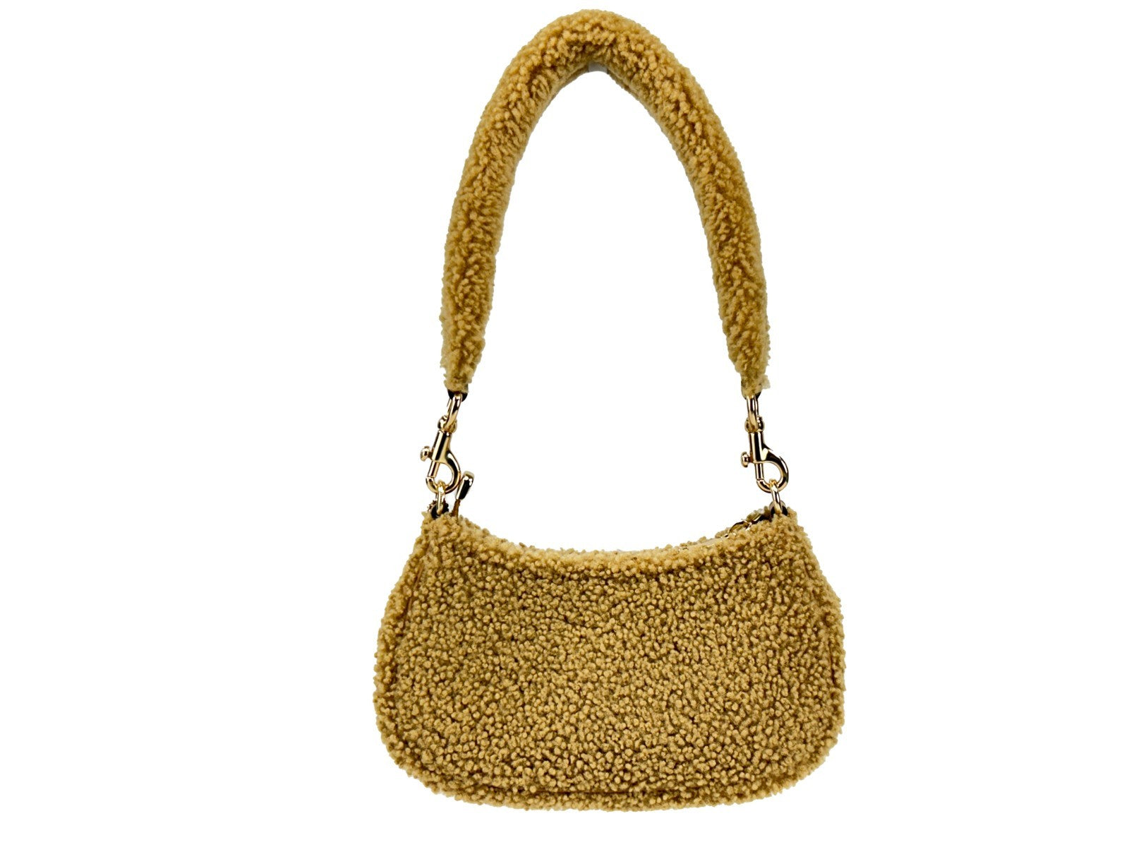 COACH Coach Teri Mini Shearling Fur Crossbody Bag