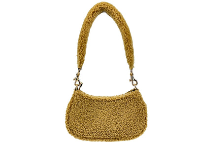 COACH Coach Teri Mini Shearling Fur Crossbody Bag